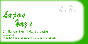 lajos hazi business card